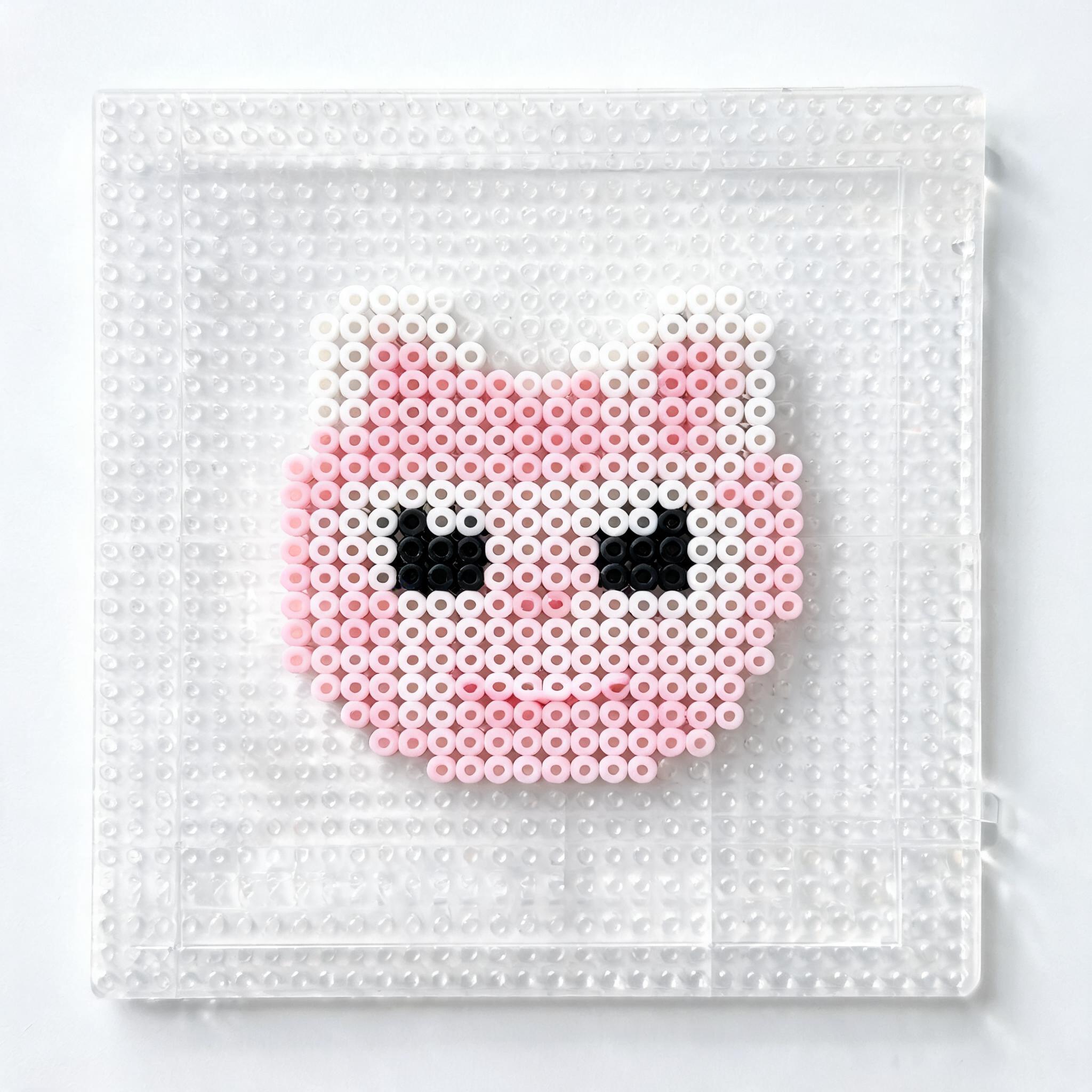 AI fuse bead effect of kawaii cat